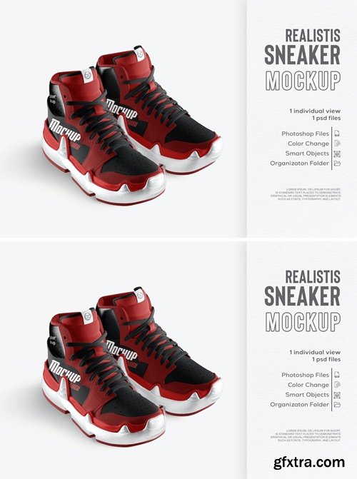 Sneaker Shoe Mockup TBNU3ER