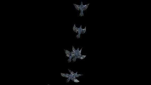 Videohive - 21 Crow Bird Bat Flying HD - 48037448 - 48037448