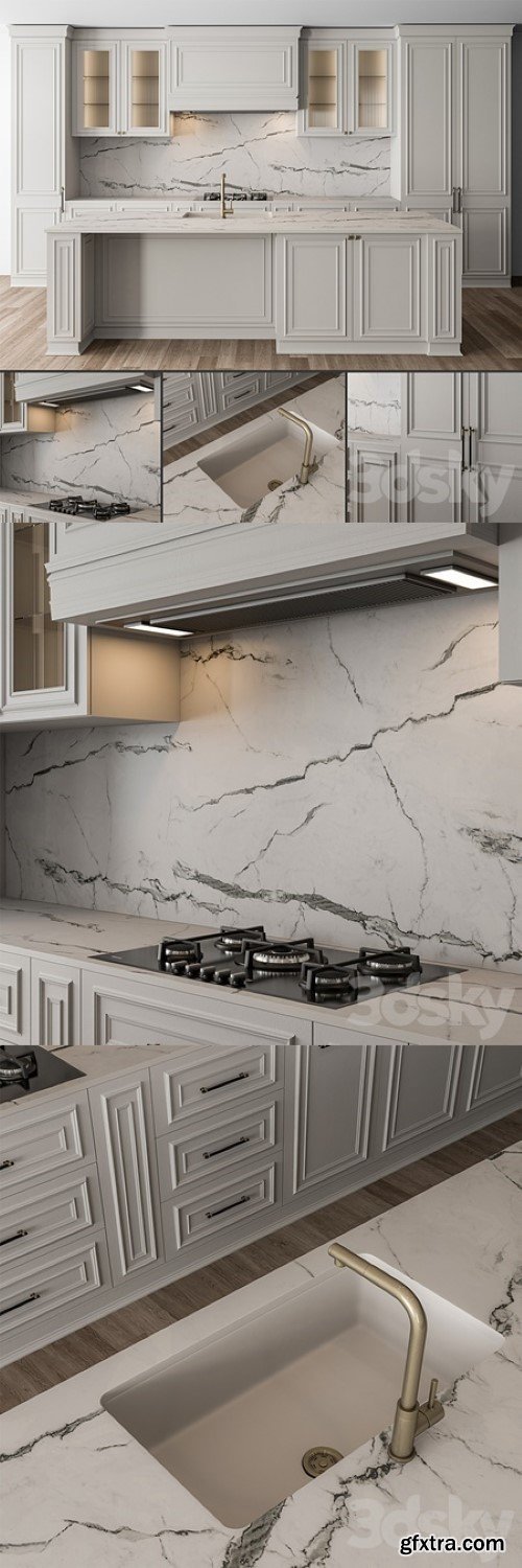 Kitchen NeoClassic – White Set 66