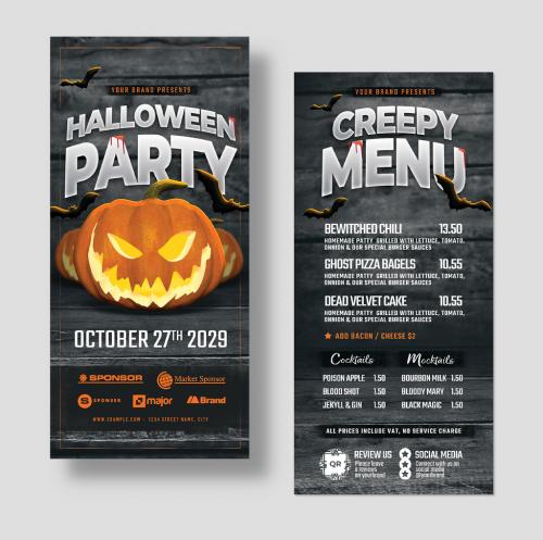 Halloween Party DL Card Flyer Layout 638428829