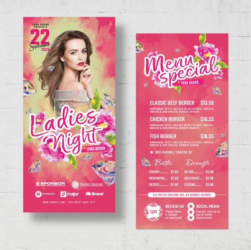 Pink Ladies Night Flyer Layout 638428821