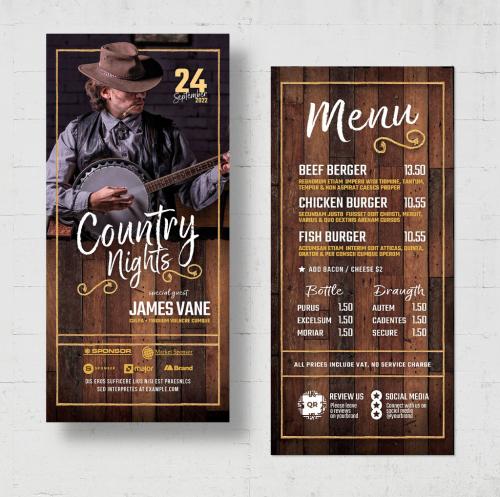 Country Western Rodeo DL Card Flyer Layout 638428738