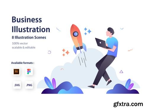 Business Illustration Kit Ui8.net