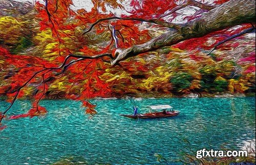 Van Gogh Painting PSD Effect QYFRRY9