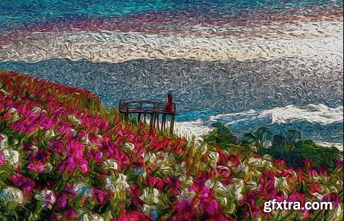 Van Gogh Painting PSD Effect QYFRRY9