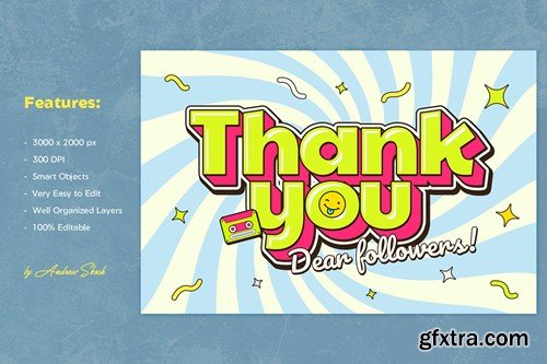 Thank You Text Effect S4CD7QE