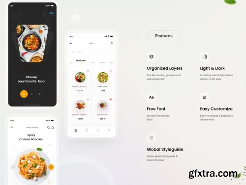 Chiefs Food App UI Kit Ui8.net