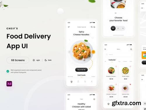 Chiefs Food App UI Kit Ui8.net