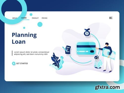 Credit And Loan Landing page template vol 1 Ui8.net