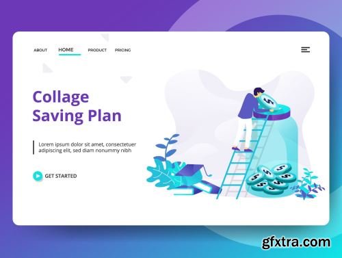 Credit And Loan Landing page template vol 2 Ui8.net