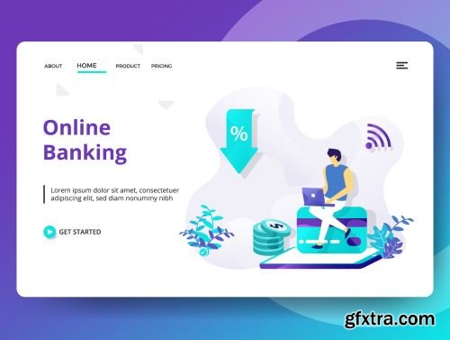 Credit And Loan Landing page template vol 2 Ui8.net