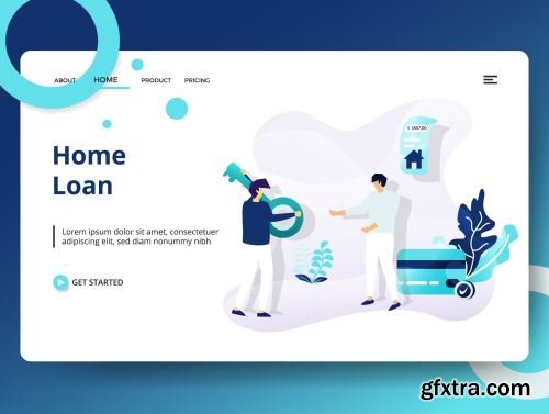 Credit And Loan Landing page template vol 1 Ui8.net