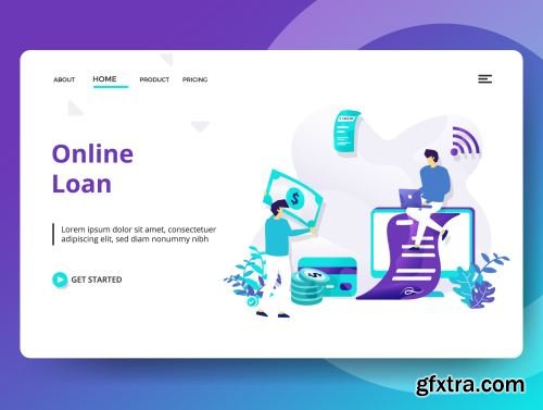 Credit And Loan Landing page template vol 2 Ui8.net