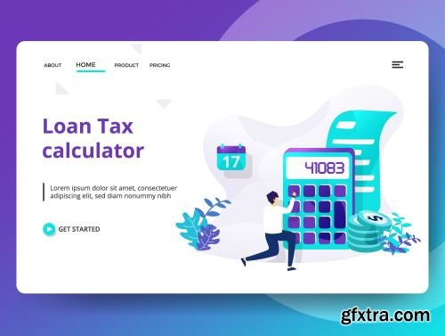 Credit And Loan Landing page template vol 2 Ui8.net