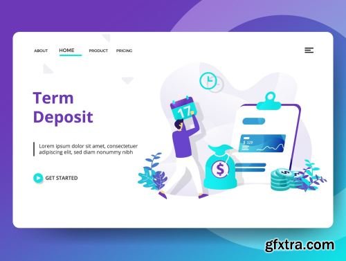 Credit And Loan Landing page template vol 2 Ui8.net