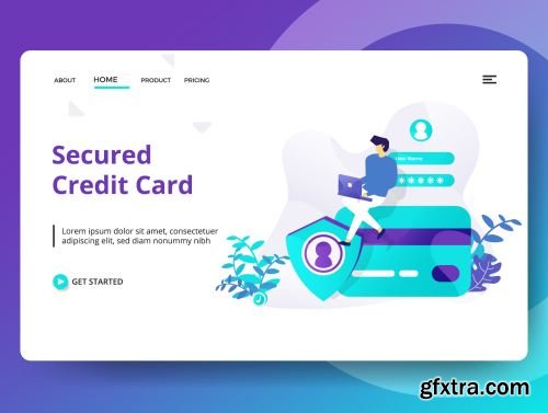 Credit And Loan Landing page template vol 2 Ui8.net