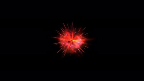 Videohive - Explosion with Sparks - 48038140 - 48038140