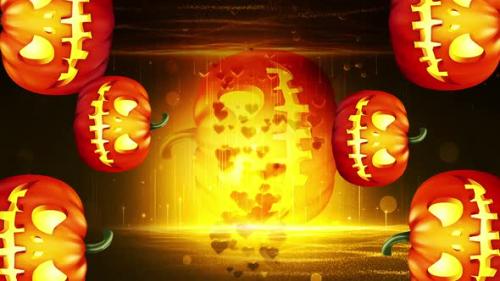 Videohive - Halloween Icon Rotation Background - 48038172 - 48038172