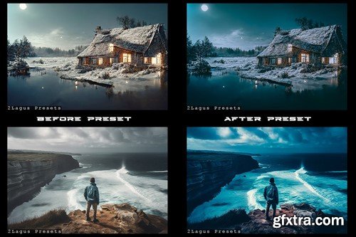 Dark Teal Mood Lightroom Presets Mobile & Desktop TAG59RC