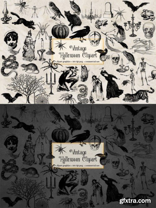 Vintage Halloween Clipart