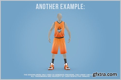 Basketball Player Mockup - Front View CQ8XXRK