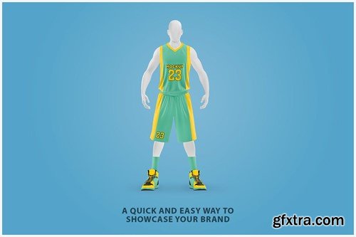 Basketball Player Mockup - Front View CQ8XXRK