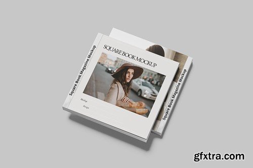 Square Book Mockup UBA477V