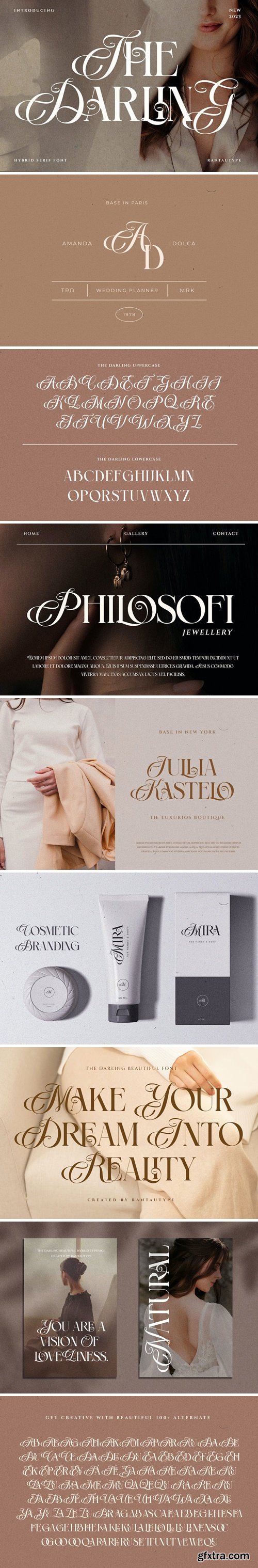 The Darling Beautiful Hybrid Serif Font