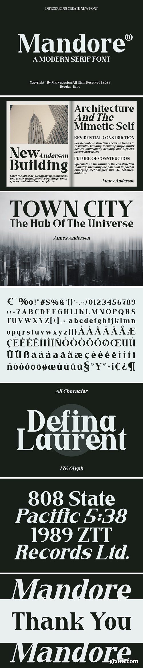 Mandore - A Modern Serif Font