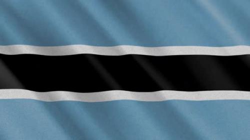Videohive - Botswana Flag Animation - 48033643 - 48033643