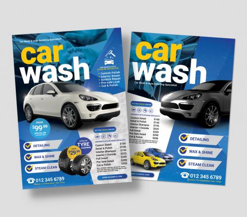 Car Wash Flyer Poster Layout 638401399