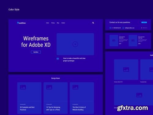 Rootline Wireframe UI Kit Ui8.net