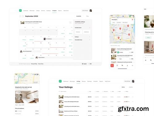 Roomsfy Web and Mobile UI kit Ui8.net