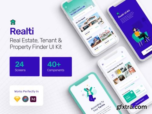 Realti - Real Estate, Property Finder and Tenants App Kit Ui8.net