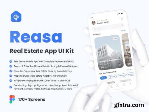 Reasa - Real Estate App UI Kit Ui8.net