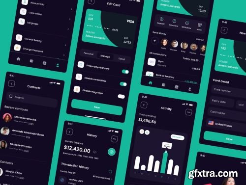 Radianpay - Fintech Mobile App UI Kit Ui8.net