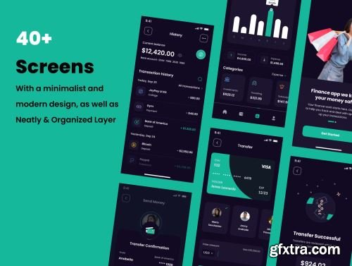 Radianpay - Fintech Mobile App UI Kit Ui8.net