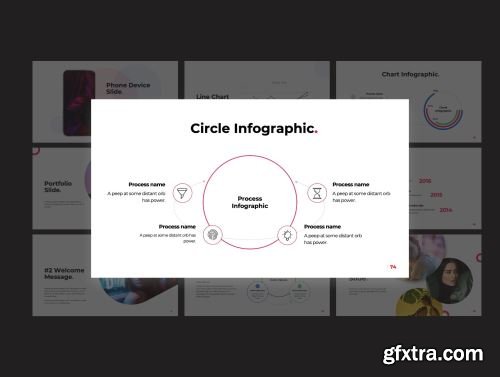 Rave Circle Powerpoint & Keynote template Ui8.net