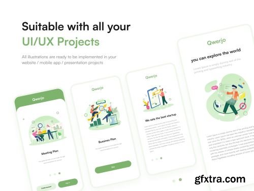 Qwerjo - Start Up Illustartion Kit Ui8.net