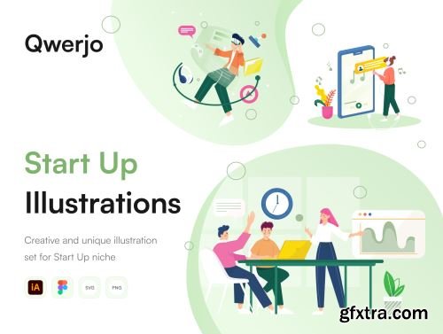 Qwerjo - Start Up Illustartion Kit Ui8.net