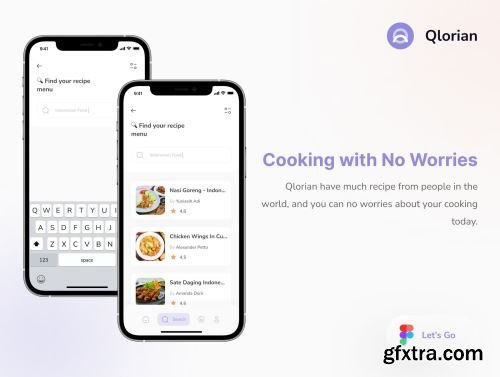 Qlorian - Recipe Food App Ui Kit Ui8.net