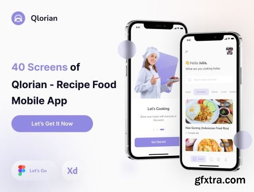 Qlorian - Recipe Food App Ui Kit Ui8.net