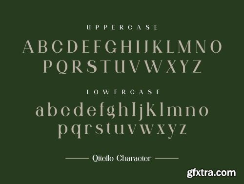 Qitello Ligature Serif Typeface Ui8.net