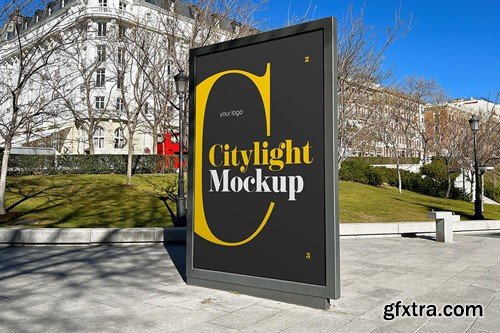 City Light Outdoor Advertisement Mockup Set PE7MMEP