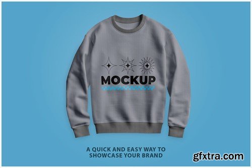 Sweatshirt Mockup - Top view MQ697S9