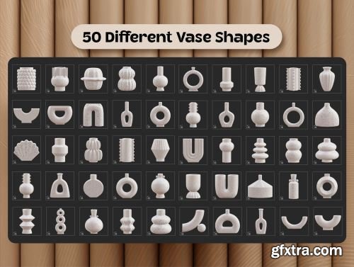 Procreate Ceramic Vases 3D Ui8.net