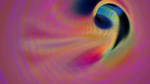 Videohive - Inside Disorienting Trippy Colorful Rainbow Reflection Mirror Tube - 4K - 48043789 - 48043789