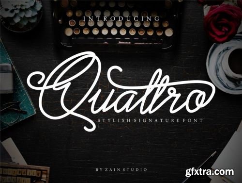 Quattro Script Font Ui8.net