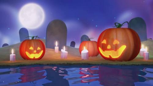 Videohive - Halloween Background Loop - 48044475 - 48044475