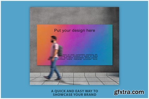 Poster on The Wall Mockup Z7EYHPN